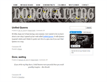 Tablet Screenshot of donewaiting.com